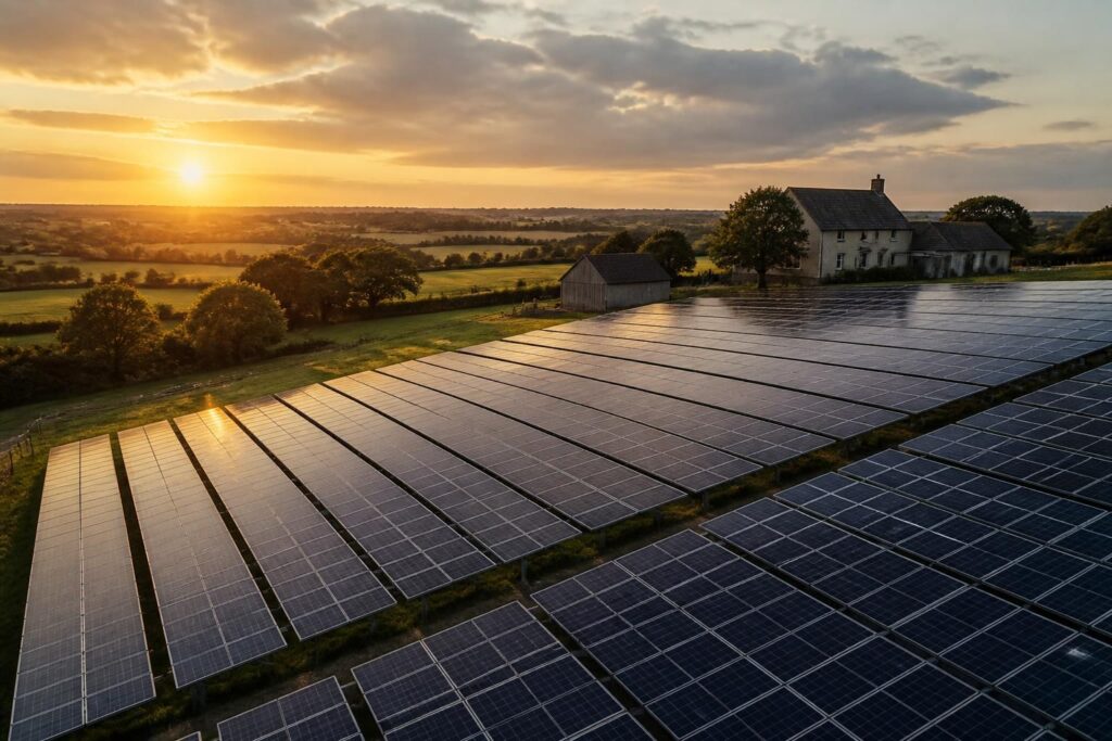 1 000 m² de panneaux solaires : combien ça rapporte vraiment ?